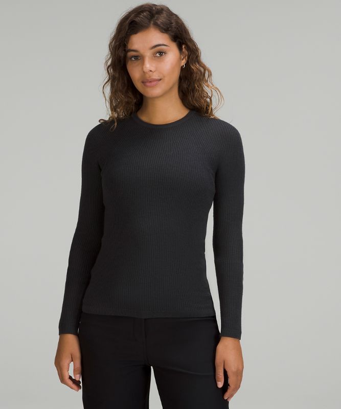 Merino Wool Long Sleeve Light Sweater