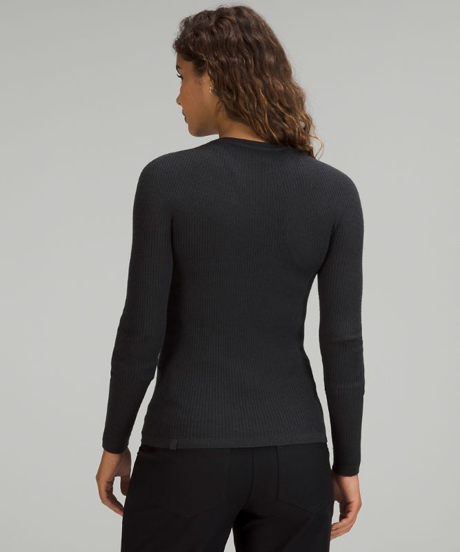 Merino Wool Long Sleeve Light Sweater