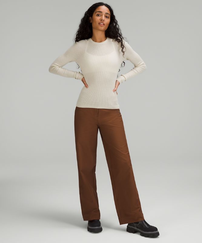 Merino Wool Long Sleeve Light Sweater