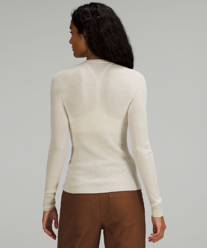 Merino Wool Long Sleeve Light Sweater