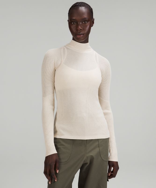 Merino Wool Mockneck Light Sweater