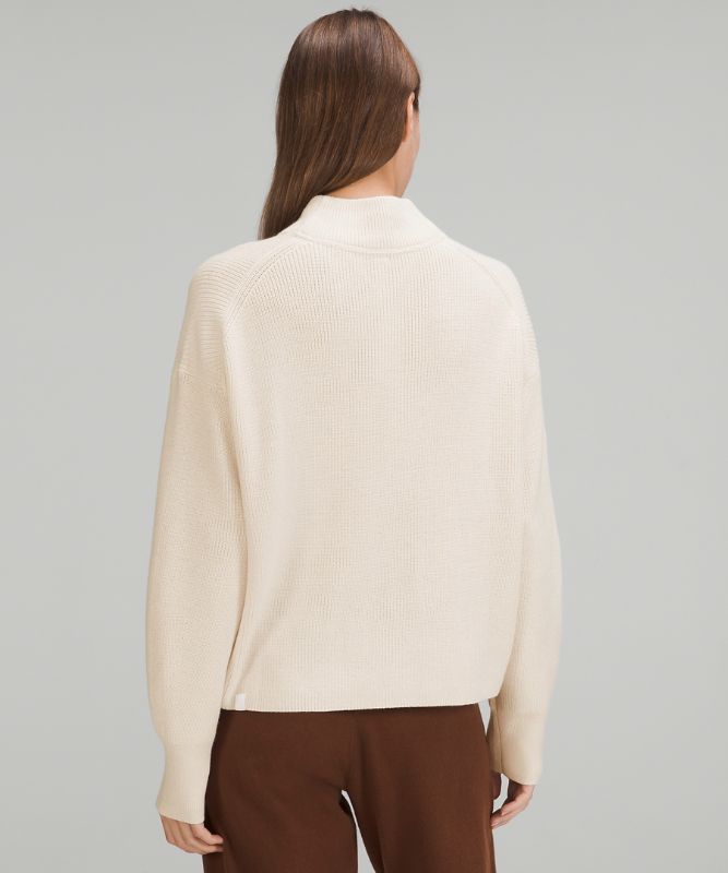 Merino Wool-Blend Ribbed Turtleneck Sweater