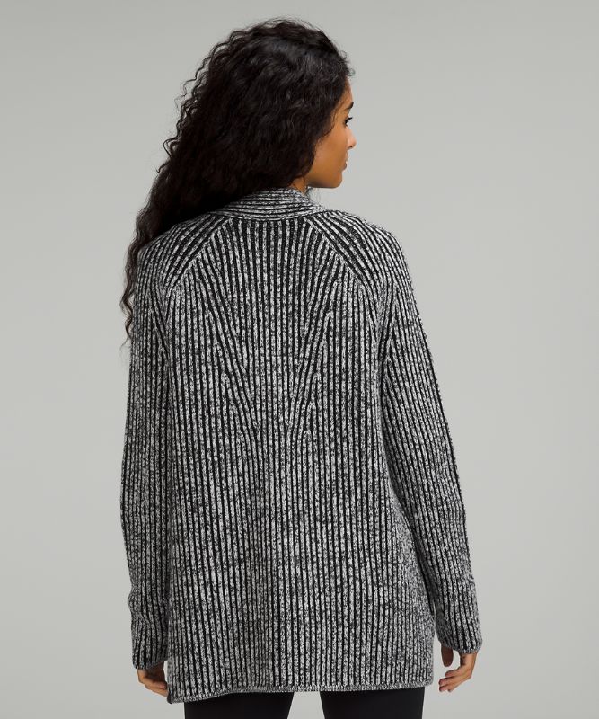 Cotton-Cashmere Blend Sweater Wrap