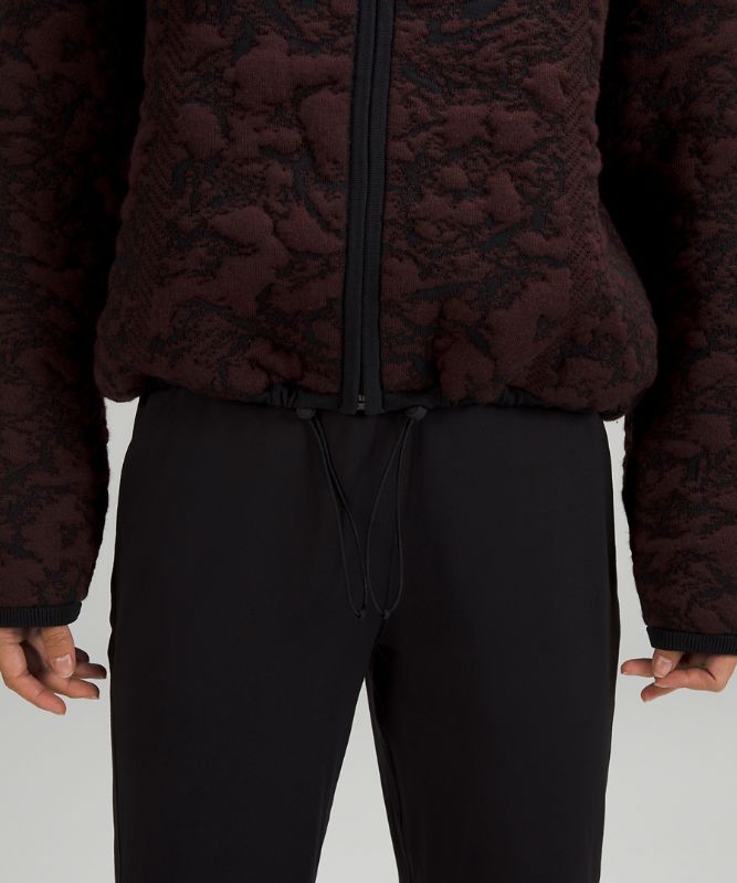 Jacquard Multi-Texture Sweater Jacket