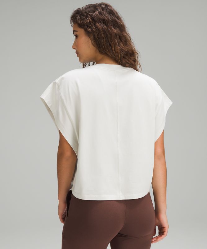 Wide-Sleeve Cotton T-Shirt