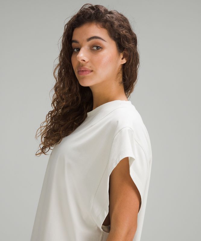 Wide-Sleeve Cotton T-Shirt