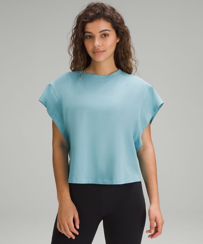 Wide-Sleeve Cotton T-Shirt