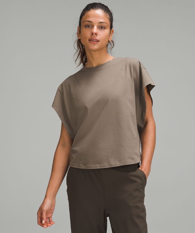 Wide-Sleeve Cotton T-Shirt