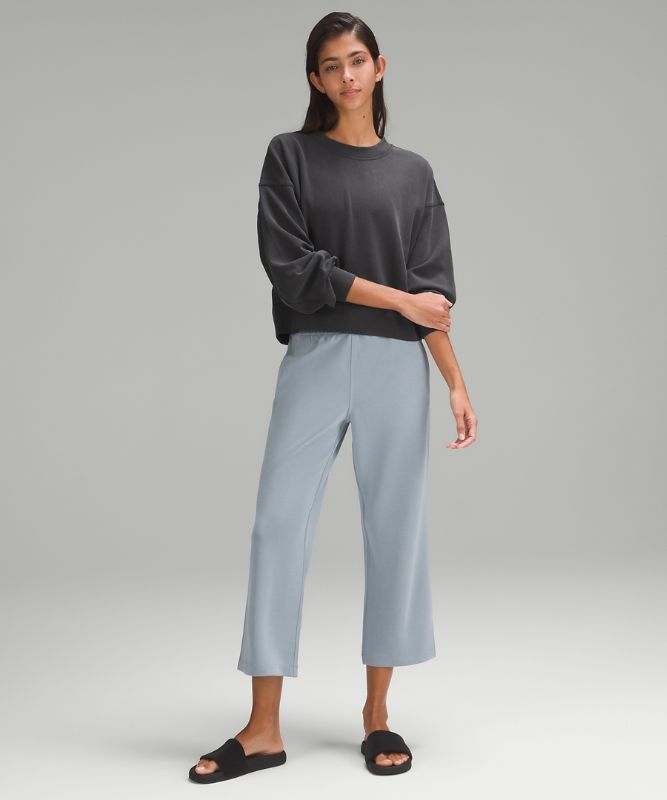 Softstreme Perfectly Oversized Ribbed Cropped Crew