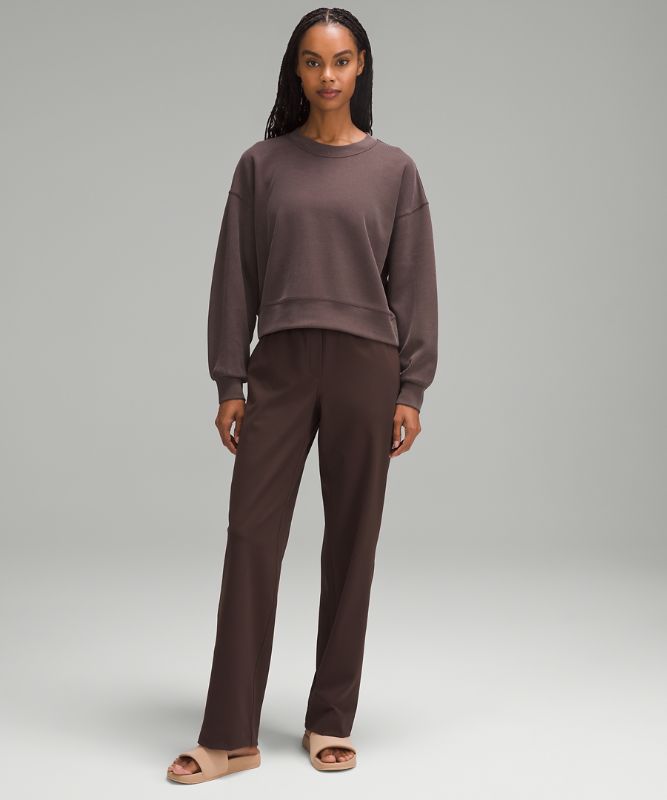 Softstreme Perfectly Oversized Ribbed Cropped Crew