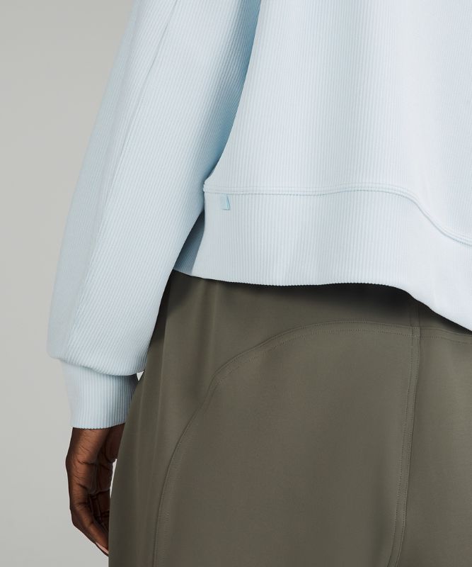 Ribbed Softstreme Perfectly Oversized Cropped Crew