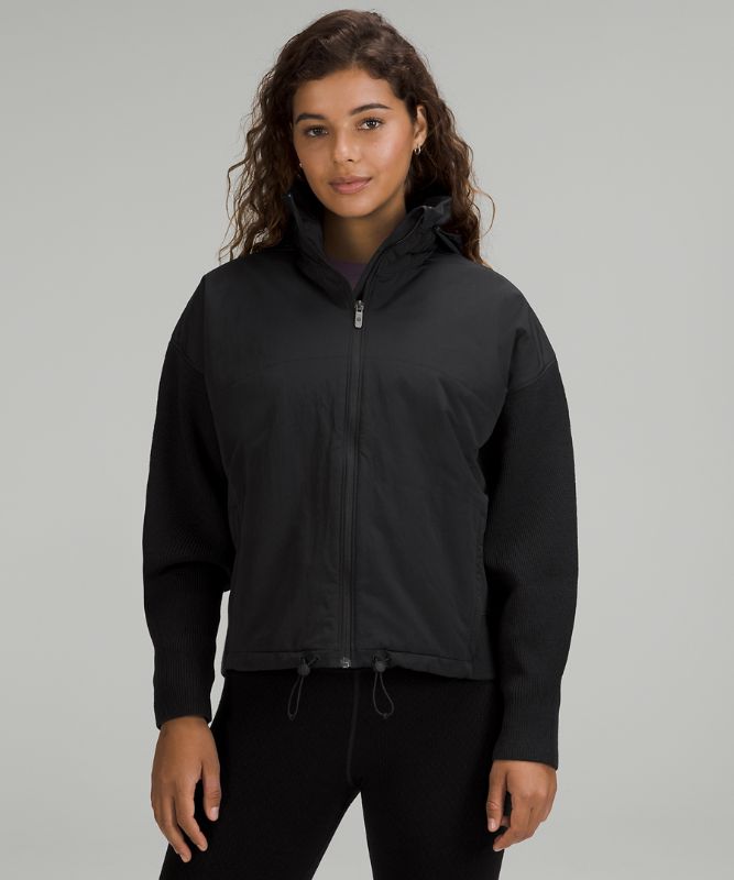 Water-Repellent Full-Zip Sweater