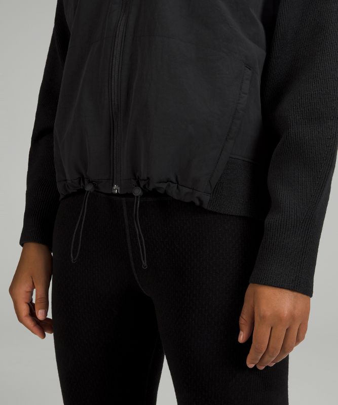 Water-Repellent Full-Zip Sweater