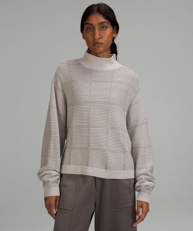 lululemon lab Reflective Knit Mock-Neck Sweater