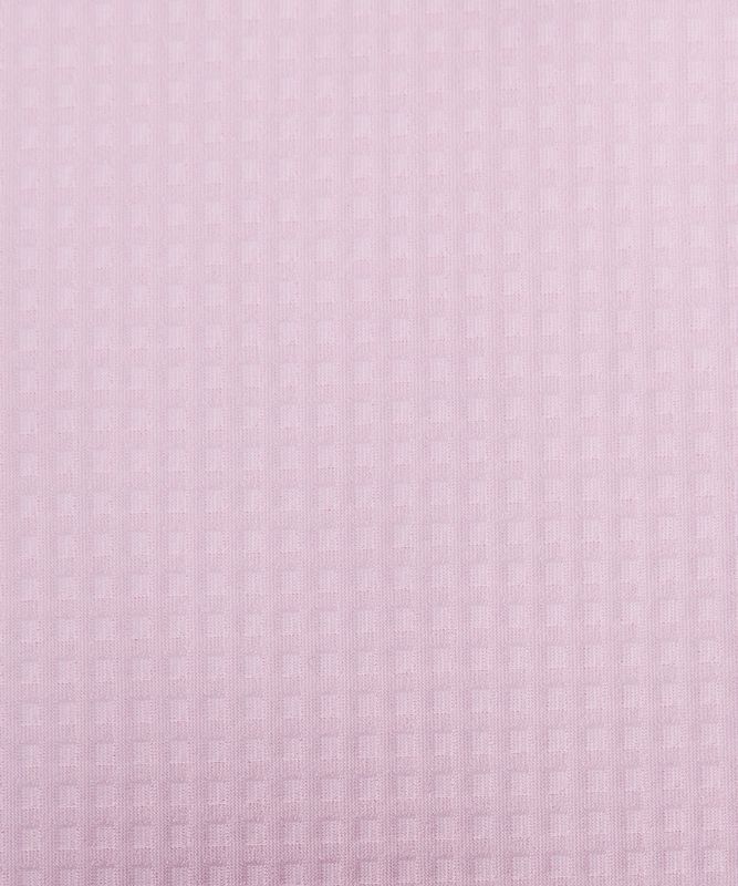 Grid-Texture Cropped Tennis Short-Sleeve Shirt