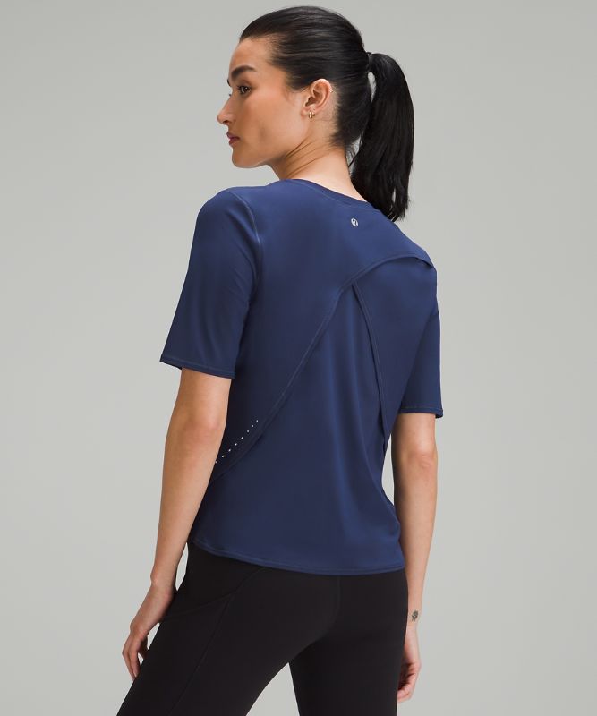 UV Protection Fold-Over Running T-Shirt