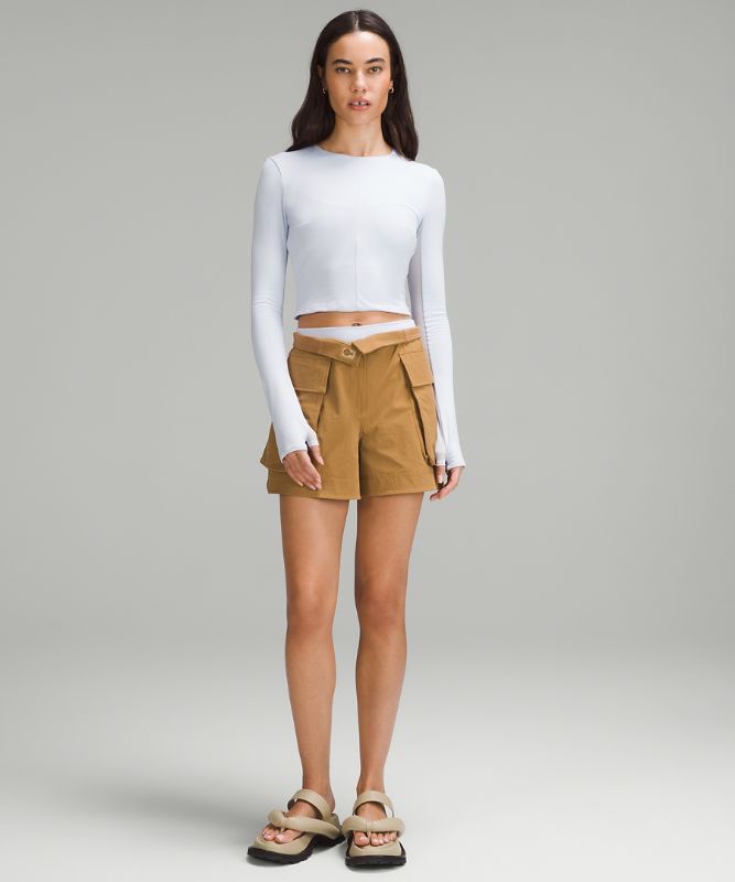 Tight-Fit Lined Long-Sleeve Shirt