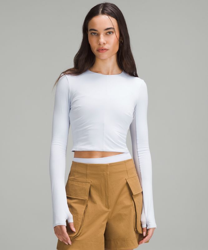 Tight-Fit Lined Long-Sleeve Shirt