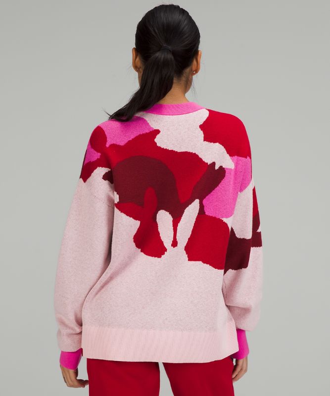 New Year Cotton-Silk Blend Rabbit Sweater