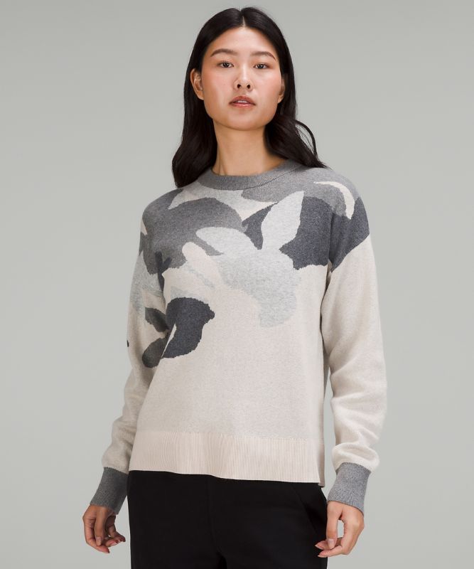 New Year Cotton-Silk Blend Rabbit Sweater