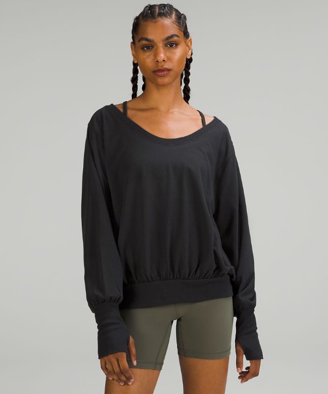 Bell Sleeved Relaxed-Fit Pullover