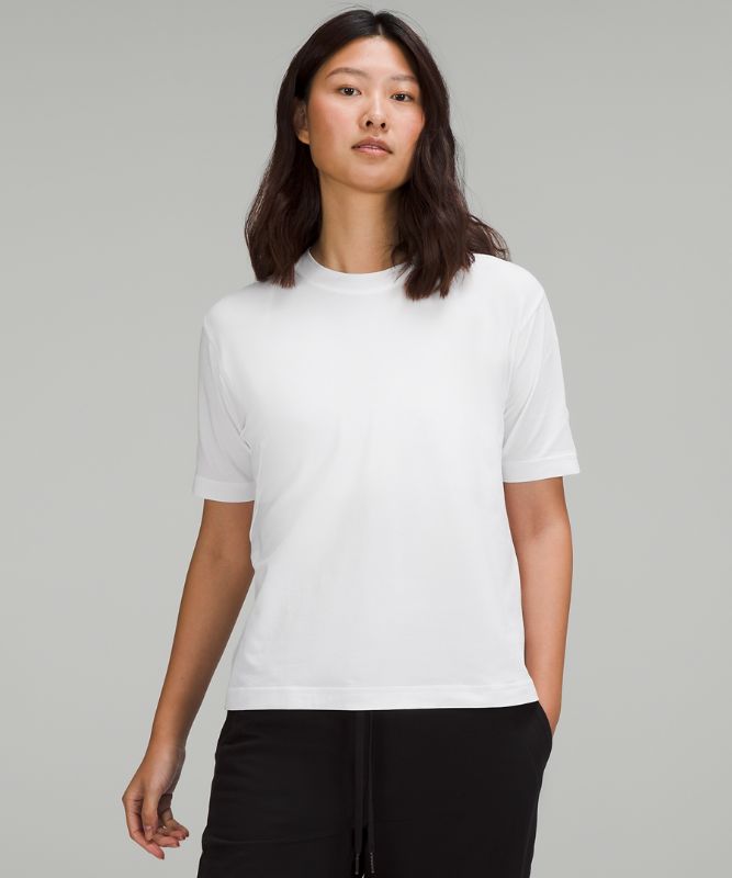 Twist-Back Cotton T-Shirt