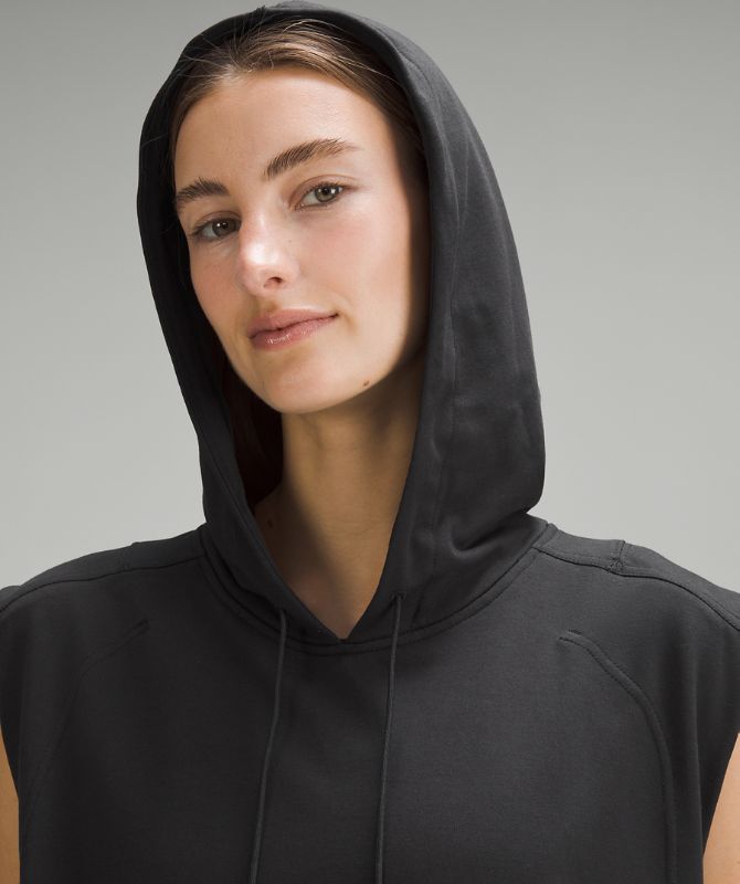 French Terry Sleeveless Hoodie