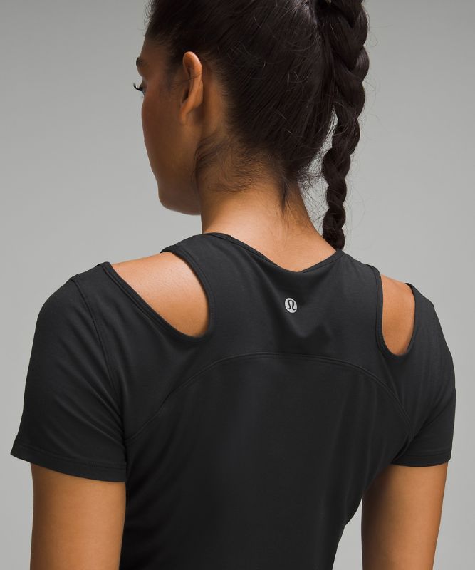 Shoulder Cut-Out Yoga T-Shirt