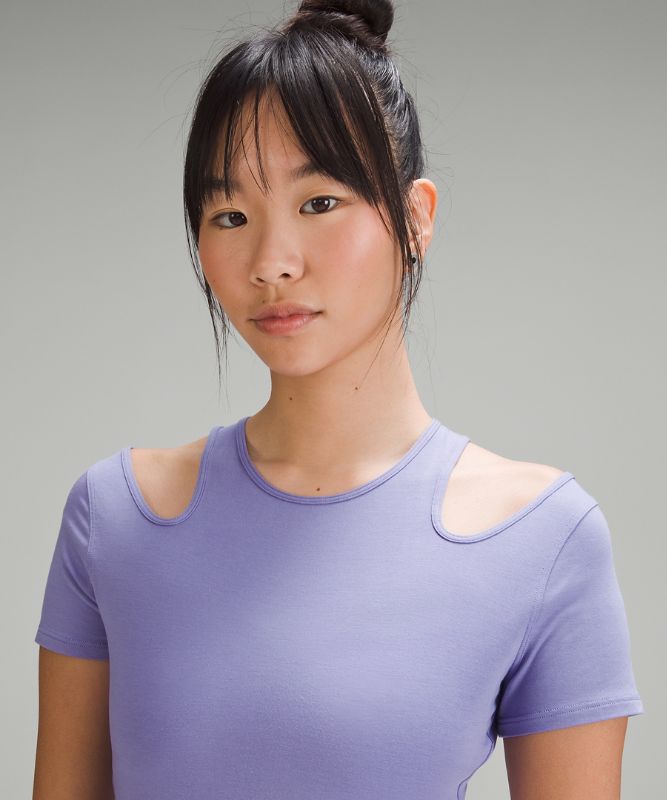 Shoulder Cut-Out Yoga T-Shirt