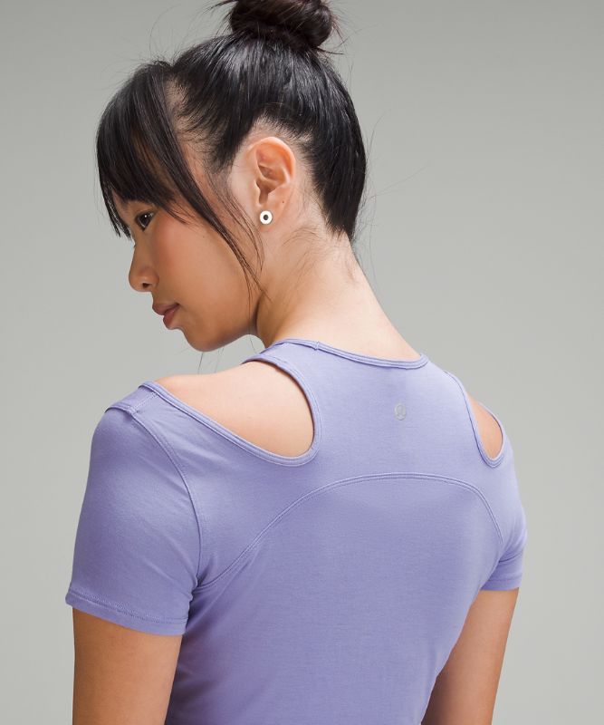 Shoulder Cut-Out Yoga T-Shirt