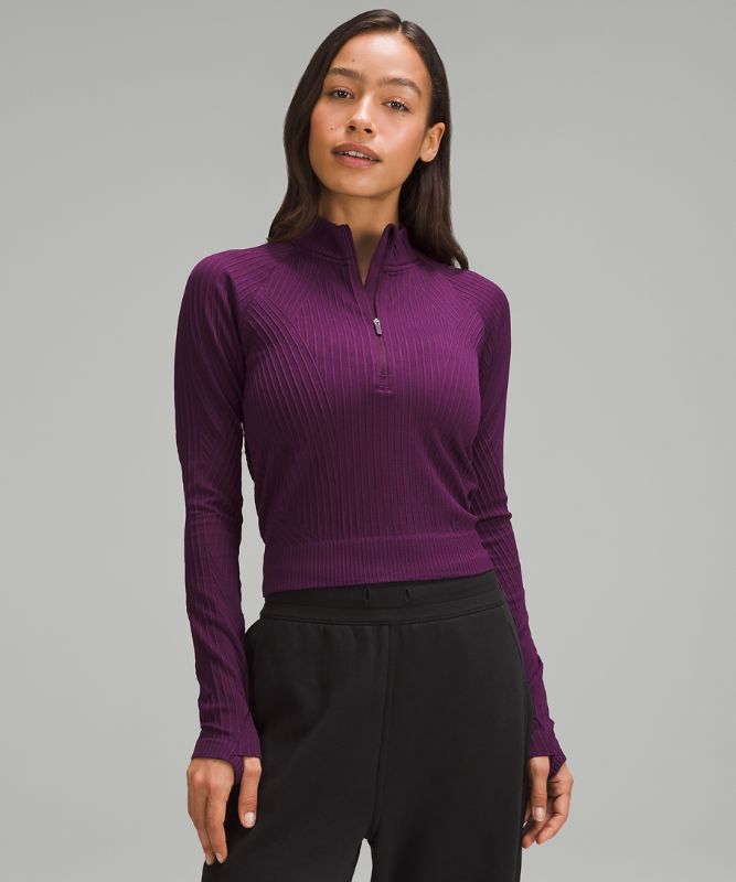 Rest Less Cropped Half Zip