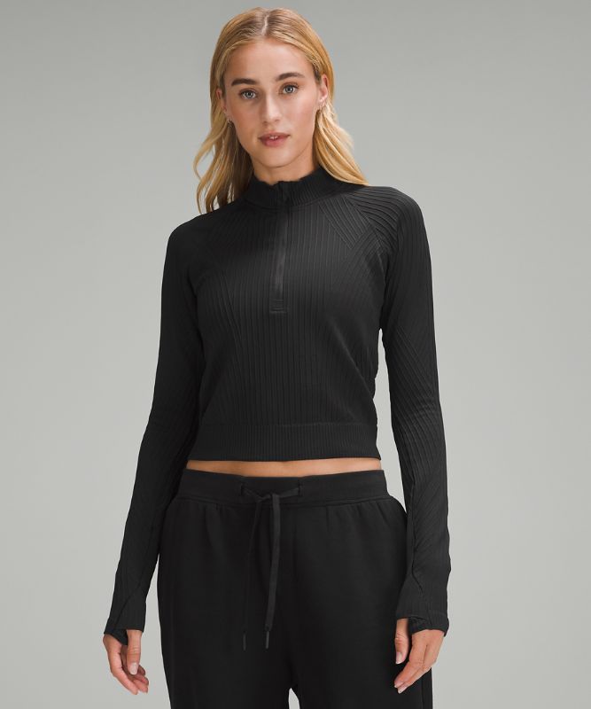 Rest Less Cropped Half Zip