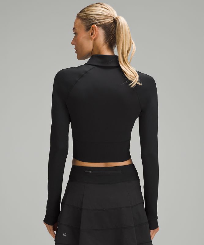 Half-Zip Long-Sleeve Golf Polo Shirt
