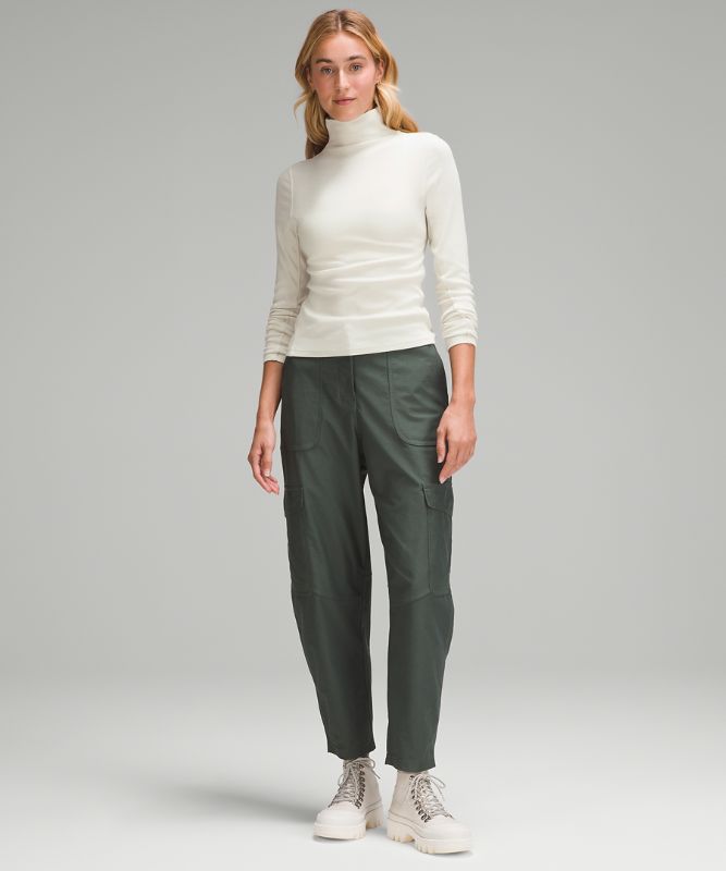 Ribbed Wool-Blend Turtleneck