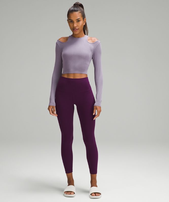 Shoulder Cut-Out Yoga Long-Sleeve Shirt