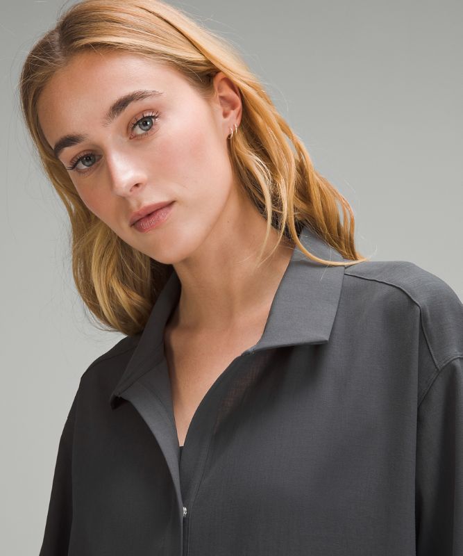 Lightweight Long Button-Up Shirt