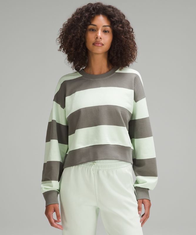 Perfectly Oversized Cropped Crew *Stripe 