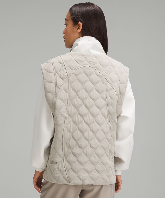 Cap-Sleeve Quilted Vest