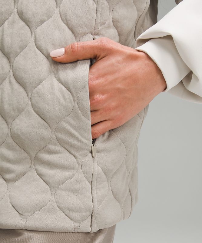 Cap-Sleeve Quilted Vest