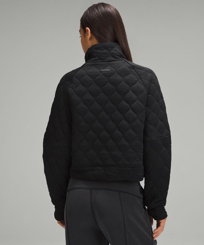 Scuba Oversized Quilted Half Zip