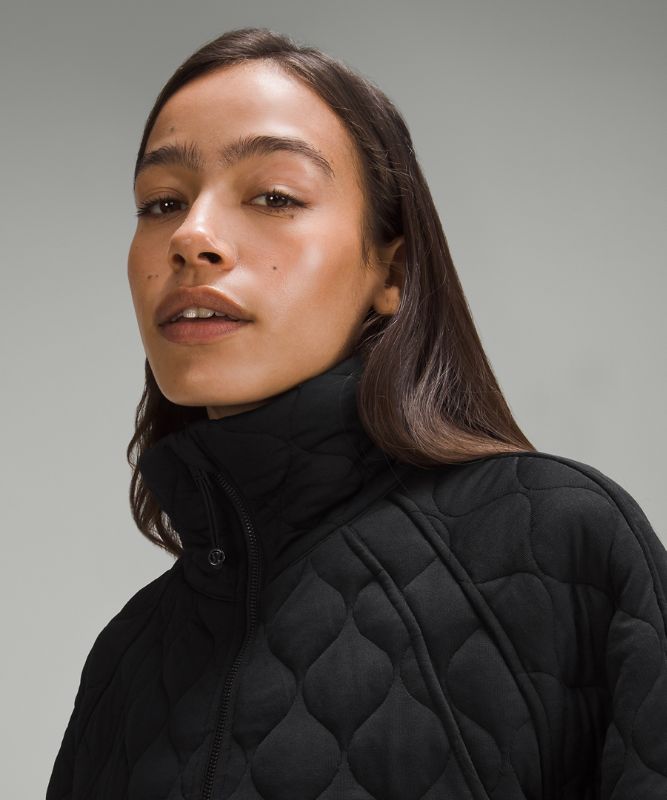 Scuba Oversized Quilted Half Zip