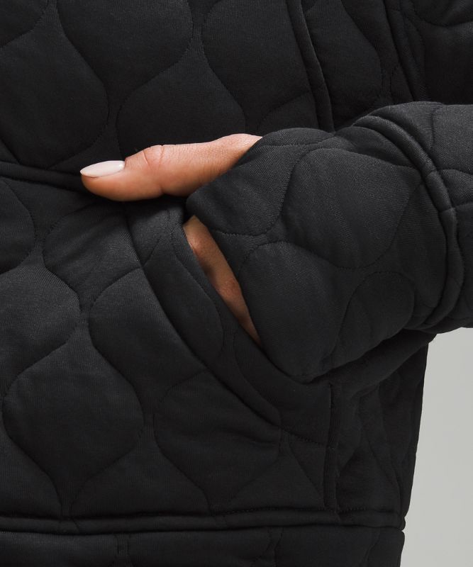 Scuba Oversized Quilted Half Zip