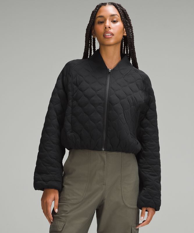 Quilted Bomber Jacket