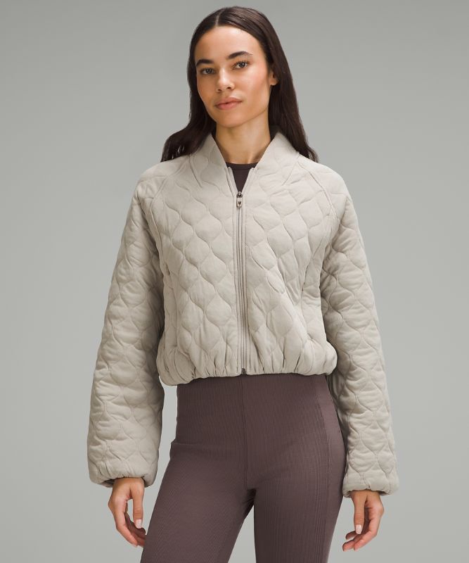 Quilted Bomber Jacket