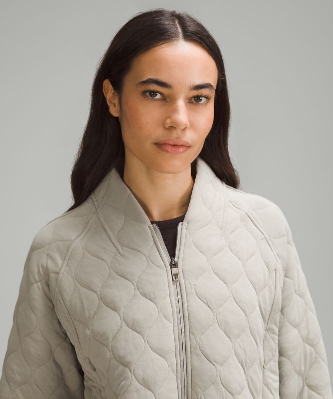 Quilted Bomber Jacket