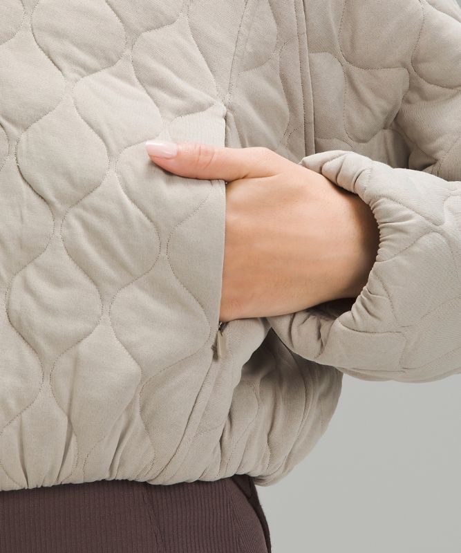 Quilted Bomber Jacket