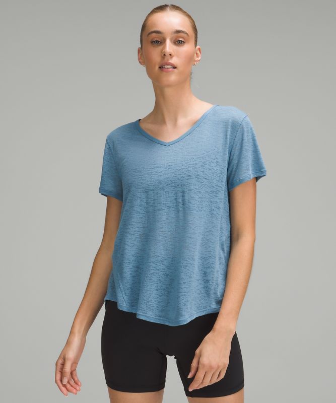 Tie-Back Lightweight Yoga Short-Sleeve T-Shirt