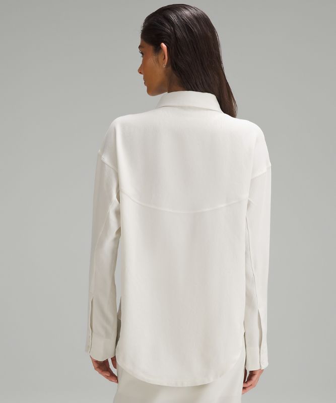 Long Button-Front Shirt