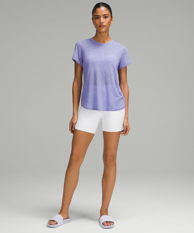 Keyhole Lightweight Yoga Short-Sleeve Shirt