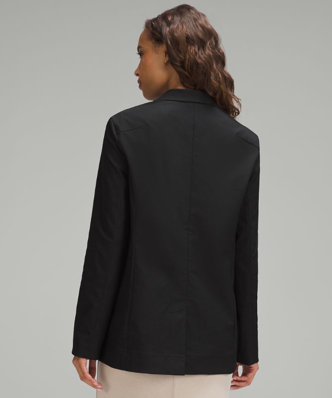 Relaxed-Fit Twill Blazer